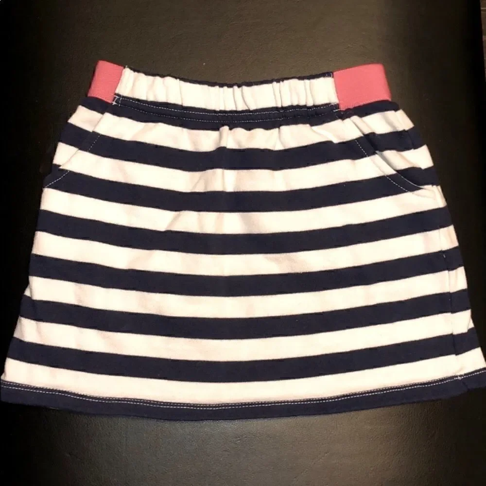 Girls pull on striped skirt size 6